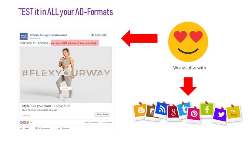 Promote your customer-friendly shipping in your ads