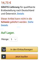 Schweizer Kunden ist Verfügbarkeit beim Onlineeinkauf im Ausland wichtig