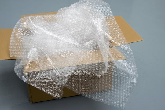 Filling material for packages